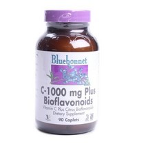 블루보넷 C-1000mg 플러스 바이오플라보노이드 글루텐 프리 비건 캐플릿, 90개입, 1개