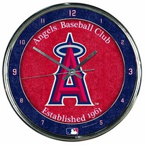 MLB 보스턴 레드 삭스 크롬 시계 305cm x 305cm12인치 12인치, Los Angeles Angels