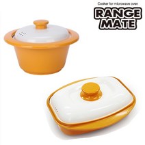 렌지메이트 전자렌지용 스페셜 패키지(롱그릴팬 + 쿠커), 오렌지