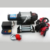 휴대용전원 보트차량 견인2톤 12V 차량윈치 목제운반 사고정리 물건당기기