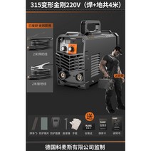 초경량 논가스 용접기 220V 노가스 현장용 전기 미니 미그, 315 220V(용접+땅 총 4m), 1개