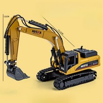 포크레인 지게차 모형 미니어처 다이캐스트 수집 미니굴삭기 덤프, 단일사이즈, 굴착기【옐로우)