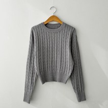 투데이룩 국내생산 봄신상 꽈배기니트