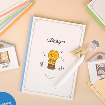 카카오프렌즈 신학기 데일리 무선제본 노트 튜브, 5개