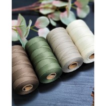 2.0mm 150g 무광 폴리에스터 팔찌 매듭끈 솔리드 컬러 여름실 팔찌끈 팔찌매듭실, 04. Ivory, 1개