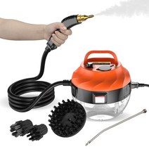 스팀청소기 가정용 고압 스팀 청소기 2800W 온도 주방 후드 자동차 청소산성 살균 110V/220V 청소기 주방 가전, 220V, type 2-black, UK