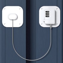 엔템 냉장고 자물쇠 번호키 디지털 냉장고자물쇠서랍미닫이자물쇠 백신 약품 냉장고 시건장치 비밀번호 볼트 쇼케이스 냉장고열쇠 번호형, 비밀번호(네모)_화이트