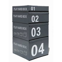 스텝박스 크로스핏 트레이닝 계단운동 하체 에어로빅, 블랙 4-in-1 점프박스 35kg