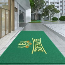 출입구패드 미끄럼방지 맞춤형 도어 미끄럼 방지 상업용 입구 로고 두꺼운 실내 야외 바닥 사무실 및 가정용, 41.Green - 120X160cm