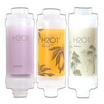 H201 비타민 샤워 필터 샤워기 3개입 h2o1 코스트코 녹물 수돗물 염소 제거 필터, 샌달우드1개+라일락1개+망고버터1개+쇼핑백