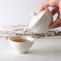 백자 다기세트 1인 4인 3인 5인 다도 전통 용품 찻잔 2인, 본상품선택, 단품