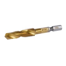 [∂LL7] 이엑스파워-전동공구용 탭드릴 EDT-10 M10x1.5mm (1EA) 탭핑 드릴 액세서리 악세사리 철알류미늄가공 드릴링 육각타입 TIN코팅 산업용품 공구용_h§eEA, §본상품§e