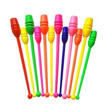 리듬체조리본 1PC 38cm45cm 체조 스틱 어린이 성인 체육관 휘트니스 장비 리듬 훈련 액세서리, 38cm pink