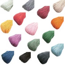 ALL 폴리매듭끈 단색 1mm 2mm 한타래 90m 매듭공예, 1mm 연보라