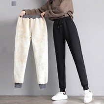 퀸이즈 퀸이즈 제넌 밍크기모 밴딩 조거팬츠