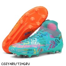 TINGRU 발목 축구화 발볼넓은 편한 풋살화 경량 가벼운 운동화 선수축구화