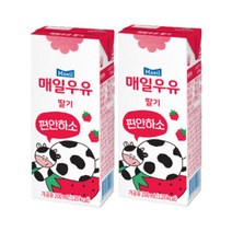 매일유업 멸균우유 딸기, 200ml, 19개