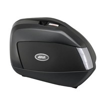GIVI (지비) 오토바이 용 사이드 케이스 각 35L 미도장 블랙 레드 렌즈 좌우 세트 V35N 68068 161827
