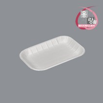 사각 펄프 접시 종이 몰드 트레이 16호 화이트 800개