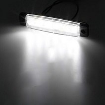 자동차 외부 조명 LED 12 V24 V 6 SMD 버스 트럭 화물차 사이드 마커 표시등 트레일러 후방 경고등, 24V, White