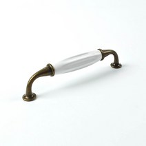 밀키(128mm)가구 서랍 싱크대손잡이 아연/세라믹 엔틱 143x33mm DH-684 손잡이닥터, 1.밀키(DH-684), 미니드라이버세트, 1개