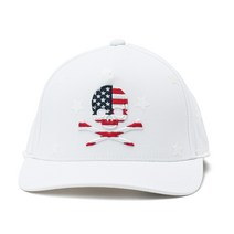 지포어 킬러 TS USA 스컬 스냅백 골프 모자 G4AF22H71 스노우