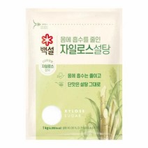 [만능]백설 하얀 자일로스 설탕1KG 달콤한 발효 효소 담금주 과일청 간단요리 CJ 가을 식재료, 5개