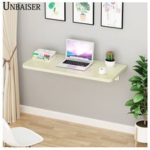 UNBAISER 접이식 작은 휴대용 가정용 다이닝 식탁 다용도 창가 테이블 탁자 6가지 벽 부착 효율, 70*40둥근코너K홀더(색상 비고)