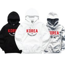 KOREA 한국 농구 아크 오버핏 기모 후드티