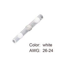 자동스위치 토클스위치 DIY스위치 열 수축 와이어 커넥터 102030PCS SST21 방수 슬리브 AWG2218 버트 전기 스플 라이스 주석 도금 솔더 씰 터미널, 없음, White+10PCS