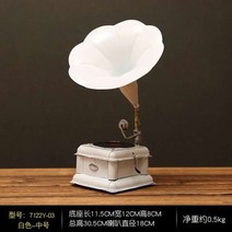 레트로 소품 촬영소품 빈티지 감성 옛날소품 빈티지 구식 전화기 전용기 기숙사 장식 작은 장식품 옛 상하이 민국 회고 골동품 오래된 물건 도구, 형광 녹색 흰색 미드레인지 축음기