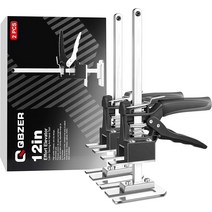 QBZER Effort Elevator 305cm(12인치) 암 잭 도어 패널 리프팅 보드 캐비닛 벽 타일 높이 조절 핸드 툴, 기본