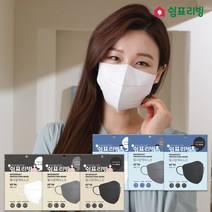 쉼표리빙 2D 마스크 대형 KF94, 1개입, 10개
