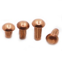 10-50pcs GB827 M2 M2.5 M3 M4 둥근 단추 머리 구리 Knurled 상표 명판을위단단리벳, 05 8mm_04 M4 10pcs
