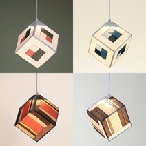 조각보 큐브 주방전등 식탁위 한옥조명 카운터 드레스룸 명품조명 아일랜드 식탁등 교체설치, 전구색(3000K노란빛), A2