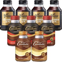 칸타타275ml x 24개 블랙 스윗블랙 라떼 커피음료 음료도도매 커피 콜라 음료수, 칸타타 스윗블랙275ml x 24개