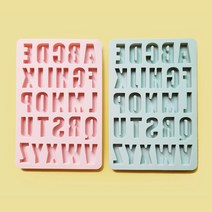 알파벳 실리콘 몰드 엄마표미술 물감 촉감놀이 미술재료 비누만들기 유아놀이, 블루