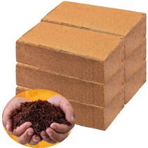 비료 영양제식물용 천연 코코 야자 껍질 벽돌 압축 섬유 기판 정원 토양 채소 꽃 심기 미디어, 01 1piece 650g