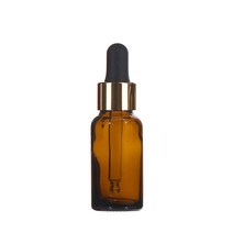 갈색병 골드스포이드 5ml 10ml 20ml 30ml 50ml 100ml 유리 오일 공병 화장품 용기, 20ml 갈색병 골드스포이드 검정고무, 1개