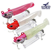 TAKEOFF 초실전 스윔베이트 세트 21g 27g 하이브리드 메탈지그 쉐드웜 광어 농어 미노우, 27g 세트