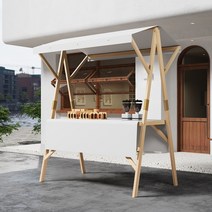 플리마켓 가판대 진열대 야시장 판매대 벼룩시장 스탠드 축제 야외 노점 매대 행사 접이식, 화이트 가로150세로60높이200cm, 1개