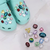 크록 자비츠 장식 악세사리 참 세트Croc Charms 디자이너 다채로운 라인 석 번들 DIY 액세서리 장식에 대