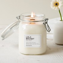 뒤나미스 1000ml 대용량 소이 캔들 우드 심지, 8. 롤라부케