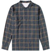 유니버셜웍스 Universal Works Herringbone Check Utility 셔츠 남방 - 그린
