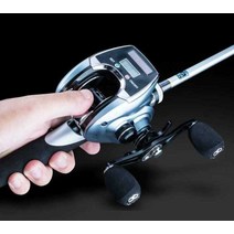 수심측정 파워드랙 파워핸들 선상 베이트릴 우럭 문어릴, (업그레이드)(실버그레이)왼손잡이