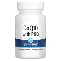 Lake Avenue Nutrition PQQ 함유 CoQ10 100mg 베지 캡슐 60정, 1개, 기본