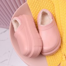 기능성 배게 일자목 코골이 목디스크 경추목 낮은 수면 요추 베개 베게 YISHEN 여성 슬리퍼 겨울 플러시 방수 플랫폼 솔리드 슬라이드 신발 침실 실내 청키, [01] 35-36, [04] Pink