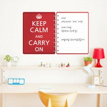 아트박스/꾸밈 cm135-keep calm_칠판시트지_칠판스티커, A타입[레드]