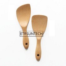 혁신적인 실용적인디자인 청결한 50pcs 너도밤 나무 목재 쌀 스푼 스쿠퍼 아이스스쿱, Mixed Colors