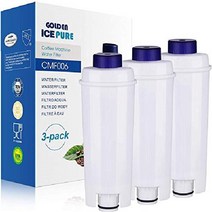 DeLonghi DLSC002 SER3017 및 5513292811 3개와 호환되는 GOLDEN ICEPURE 커피 필터(송장 사용 가능), 3개입(1팩)